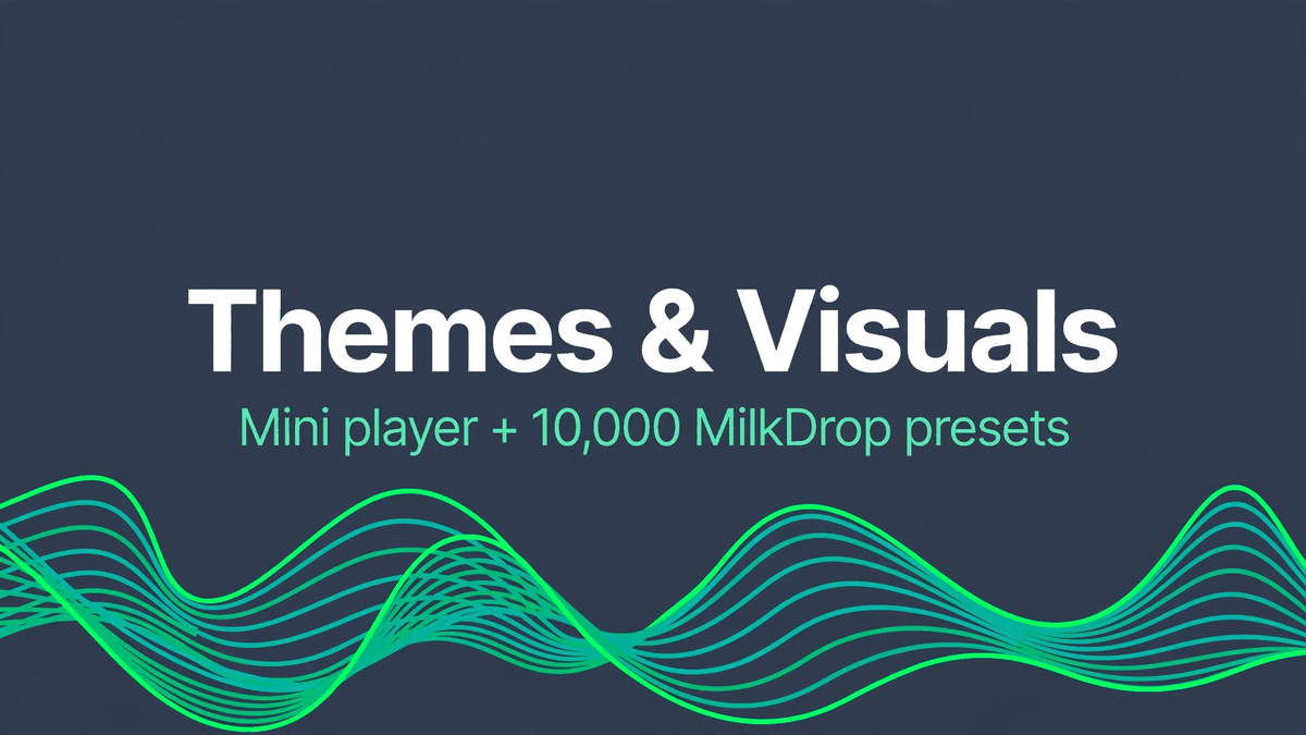Spotifast Themes, Mini Player & MilkDrop Visuals Guide